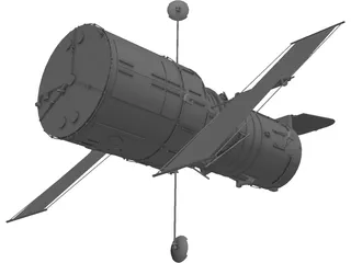 Hubble Space Telescope 3D Model