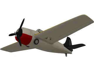 F4F Wildcat 3D Model