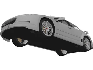 Peugeot 407 Rally Car Concept 3D Model