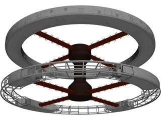 2001 Space Station 3D Model