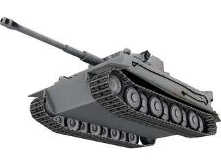 TIGER Tank 3D Model