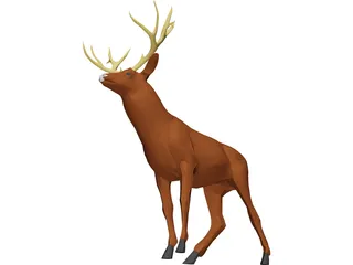 Deer Mule 3D Model