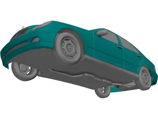 Mercedes-Benz C-class (2001) 3D Model