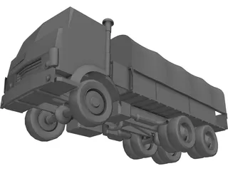 Kamaz Russian Army Truck 3D Model