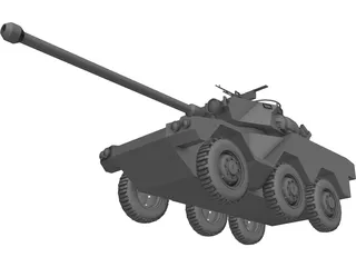 ERC-90 Recon Tank 3D Model