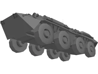 BTR-80 Armored Personnell Carrier 3D Model