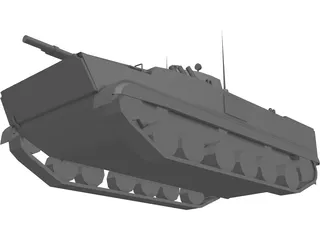 BMP-3 Infantry Fighting Vehicle 3D Model