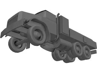 ZIL-131 Fuel Truck 3D Model