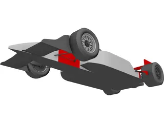 Indy Car 3D Model