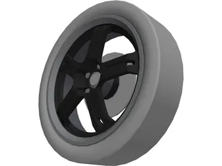 Wheel Enkei RZ5 3D Model