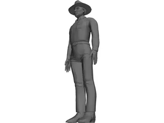 Cowboy 3D Model