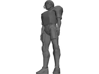 Football Player 3D Model