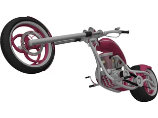 Custom Chopper 3D Model