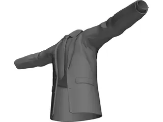 Shirt Tie and Suitcoat 3D Model