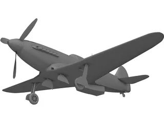 Yakovlev Yak-9 3D Model