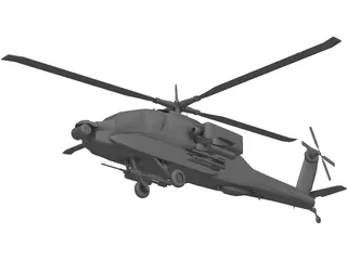 Boeing AH-64 Apache 3D Model