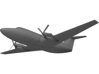 Beechcraft Super King Air 200 3D Model