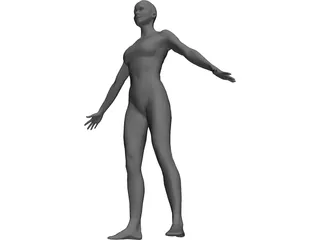 Woman European 3D Model