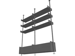 Bookcase 3D Model