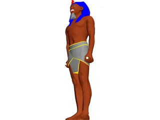 Egyptian Statue 3D Model