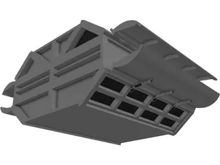 Spaceship Cargobox 3D Model