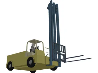 Forklift Boat 3D Model