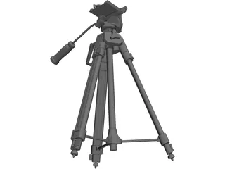 Camera Tripod 3D Model