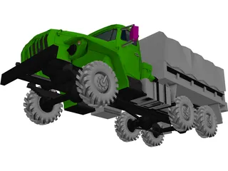 Ural 4320 3D Model