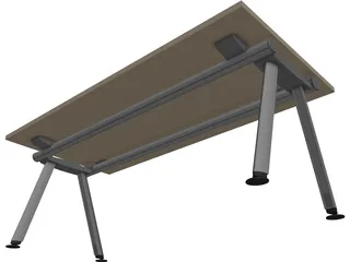 Office Table 3D Model