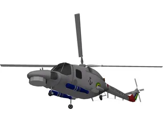 Westland Lynx 3D Model