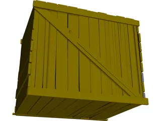 Wooden Crate 3D Model