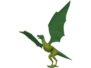 Griffin-Dragon Cross Creature 3D Model