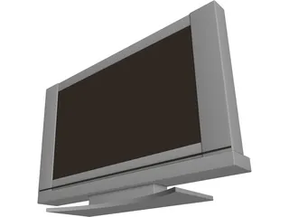 Plasma LCD Flatscreen TV 3D Model