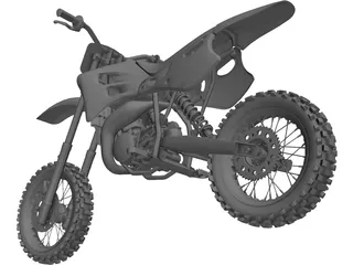 KTM Mini Bike 3D Model