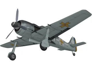 Focke-Wulf Fw 190 A 3D Model