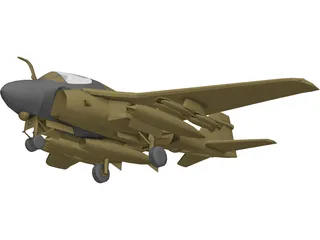 Grumman A-6E Intruder 3D Model