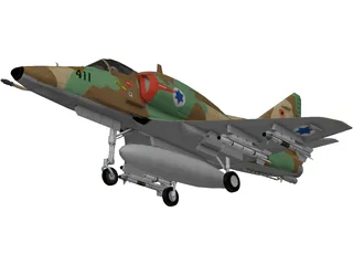 McDonnell Douglas A-4 Skyhawk (Ayit) 3D Model