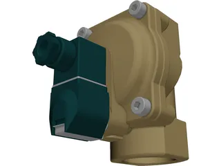 Solenoid Operated Valve 3D Model