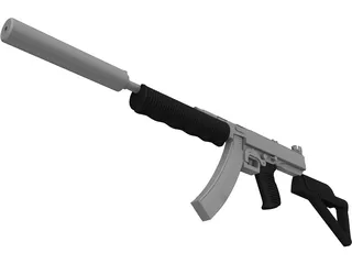 Thompson SMG Modified 3D Model