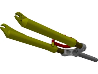 Suspension Fork 3D Model