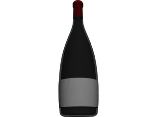 Wine Bottle 3D Model