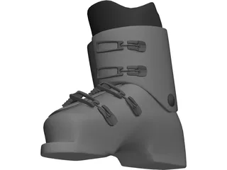 Ski Boot 3D Model