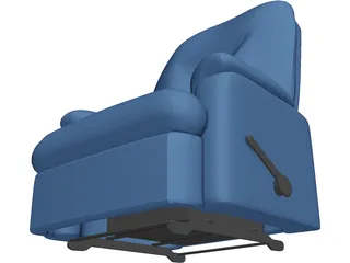 Leather Recliner 3D Model