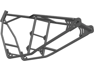 Honda CB750 Motorcycle Frame 3D Model