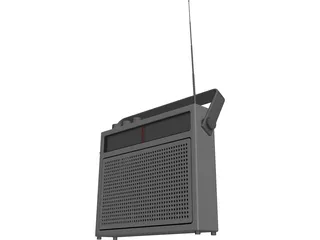 Transistor Radio 70´s 3D Model