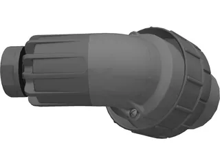 10 Amp Clipsal Plug (4 pin) 3D Model