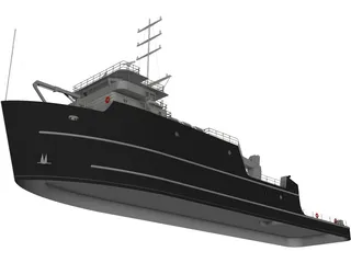 YTT Torpedo Recovery Ship 3D Model