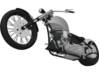 Custom Chopper 3D Model