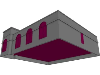 Retail Building 3D Model