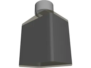 Glass Varnish Bottle 3D Model